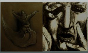 semazen karakalem çizimleri